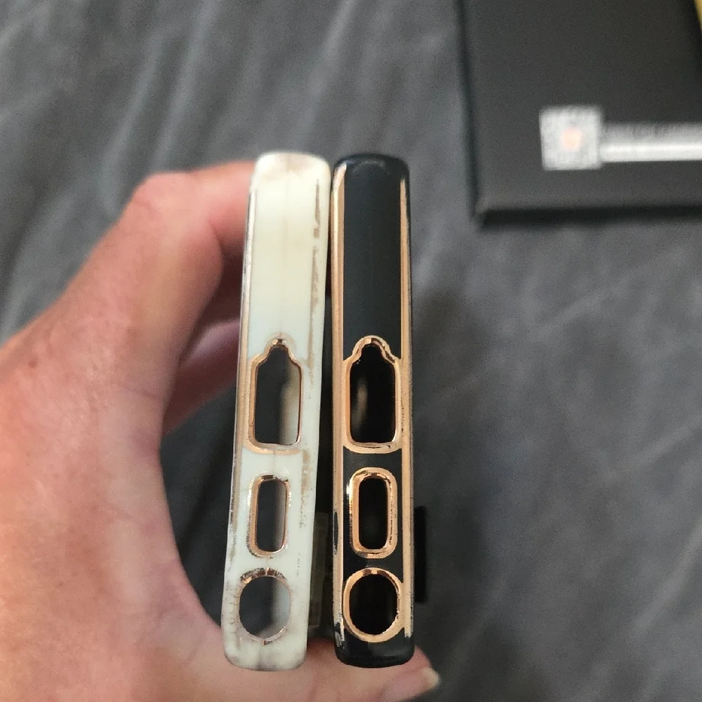 Tempered Glass Screen Protector for Smartphones - Black and Gold